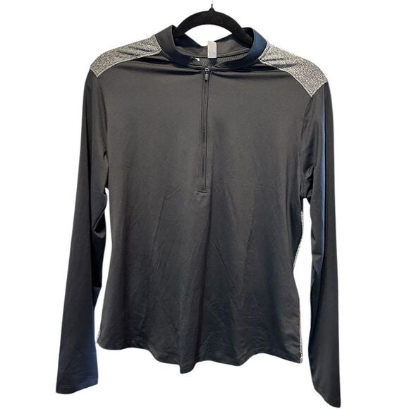 NWT Under Armour Women’s Black Athletic Half Zip Pull Over Shirt Jacket - Size L - Picture 1 of 6